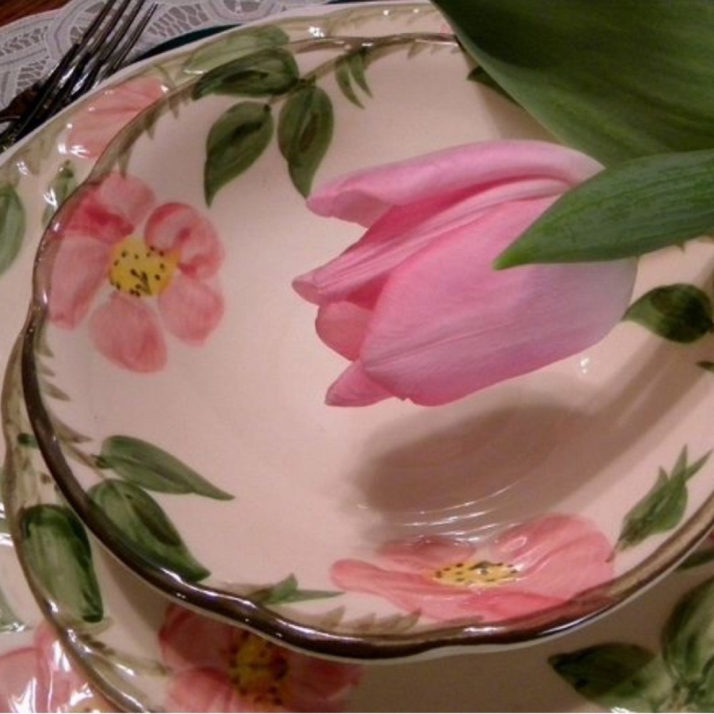 Franciscan Desert Rose 6” Bowl Small Dessert Soup Cereal Fruit Set of 5 Pink - Picture 13 of 15